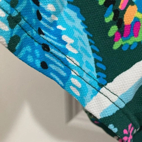 Lilly PulitzerTropical Print Polo Shirt - Picture 3 of 4